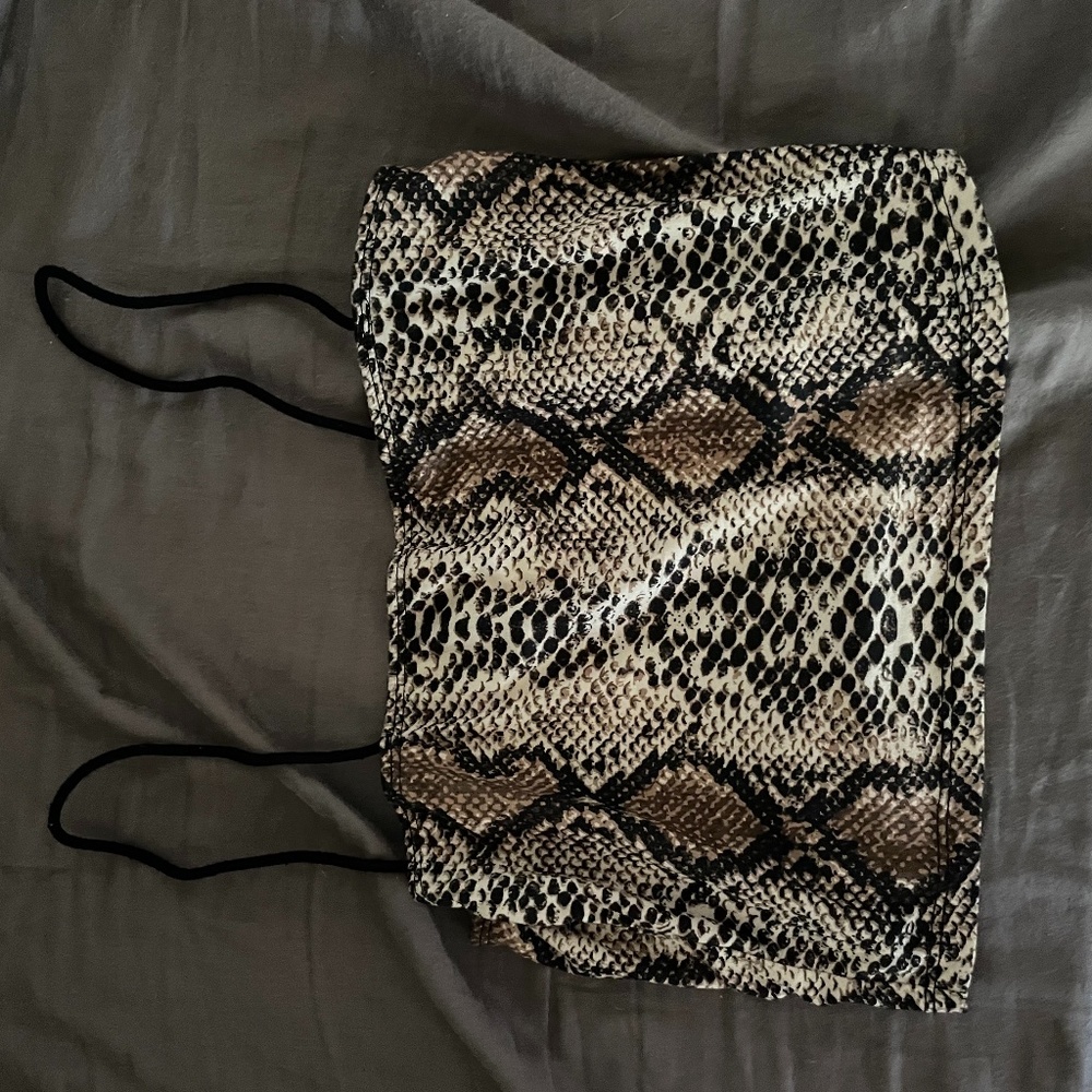 Shein snakeskin tank top
